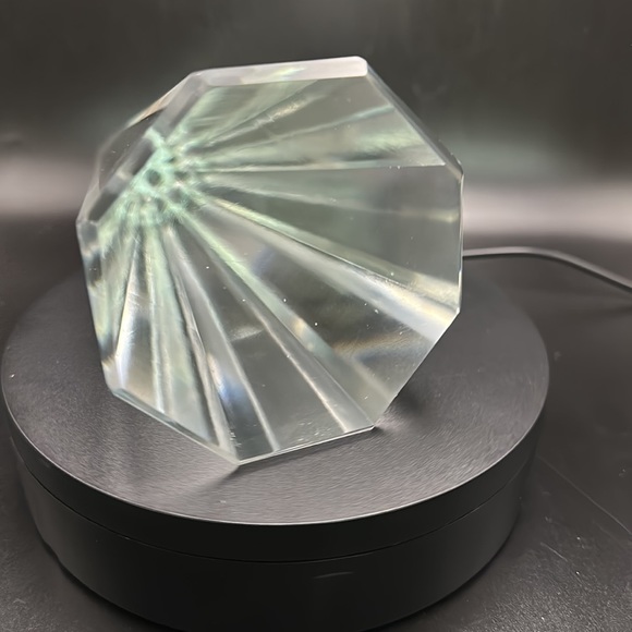 Chrystal Art Glass Large Cone Paperweight 8” - Picture 3 of 5